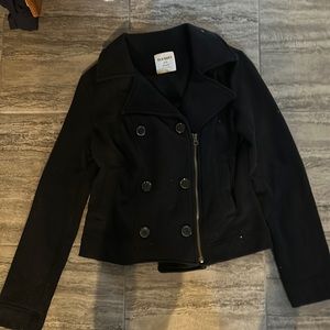 old nay cropped jacket